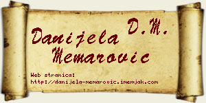 Danijela Memarović vizit kartica